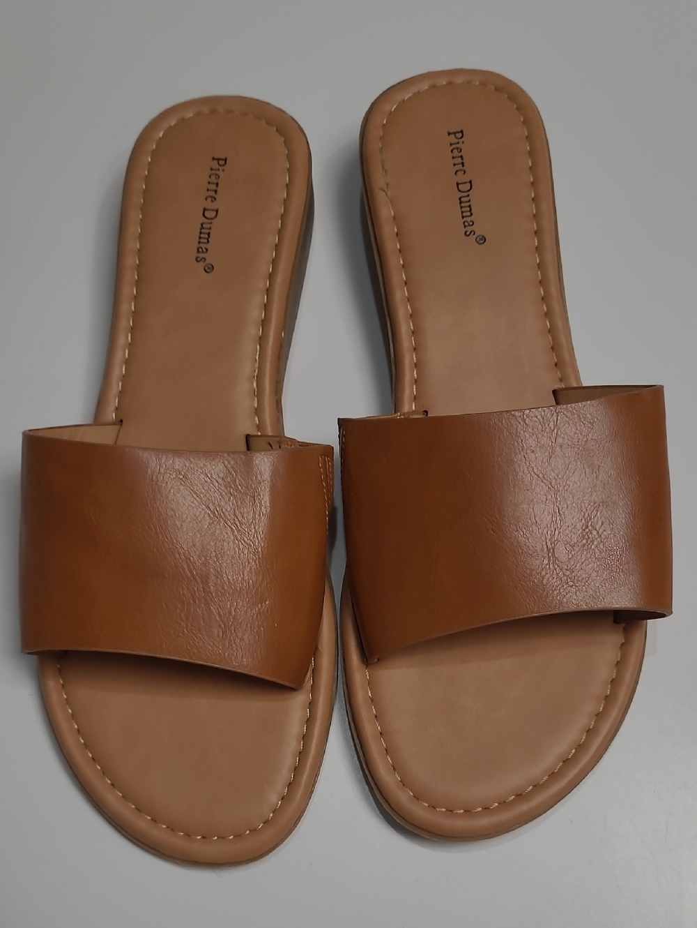 Pierre Dumas Brown Slide Mules for Women - Size 11